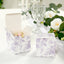 25 Pack Candy Treat Favor Boxes in French Toile Pattern - Matte Lavender and White Party Gift Boxes, Cardstock Paper - 3"x3"