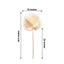 2-Pack Artificial Palm Leaf Stems Metallic Gold - Glam Tropical Faux Plant Vase Filler Floral Backdrop Table Decor 34"