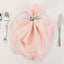 5 Pack Lamour Satin 20"x20" Napkins Blush - Soft Matte Finish Dinner Napkins