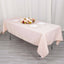 Premium Polyester 60"x102" Rectangle Tablecloth Blush - Durable 220GSM Wrinkle-Resistant Table Cover