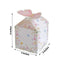 25 Pack White Pink Glitter Butterfly Top Candy Gift Boxes, 3"x4" Spring Floral Party Favor Boxes