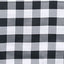 Polyester 54"x54" Table Overlay Square Tablecloth White/Black - Checkered Buffalo Plaid Design for Casual Table Settings