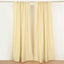 2 Pack Champagne Polyester Event Curtain Drapes, 10ftx8ft Backdrop Event Panels With Rod Pockets 130 GSM