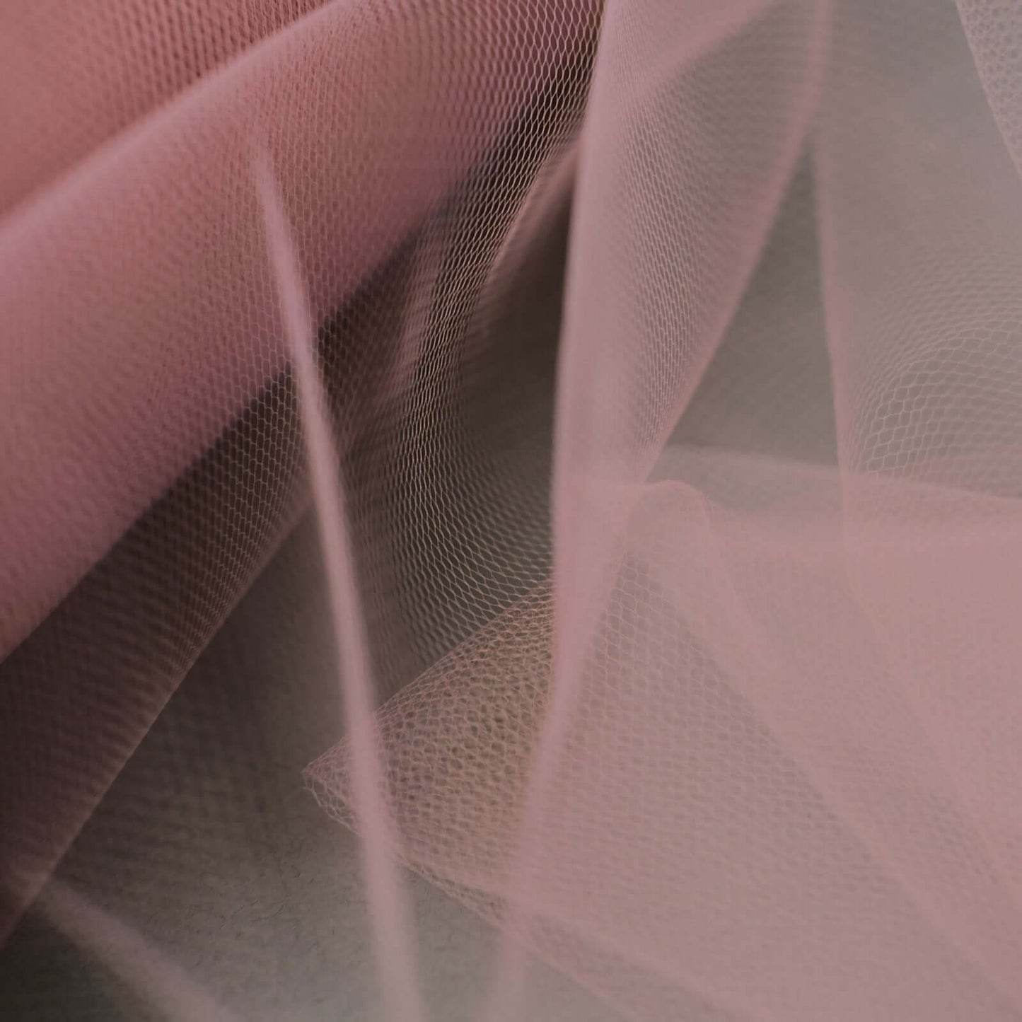 12"x100 Yards Dusty Rose Tulle Fabric Bolt, Sheer Fabric Spool Roll For Crafts