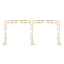 6ftx12ft Gold Rectangular Arbor - Freestanding 6' High Over the Table Stand, Backdrop Stand with Double Frame for Floral Balloon DÃ©cor