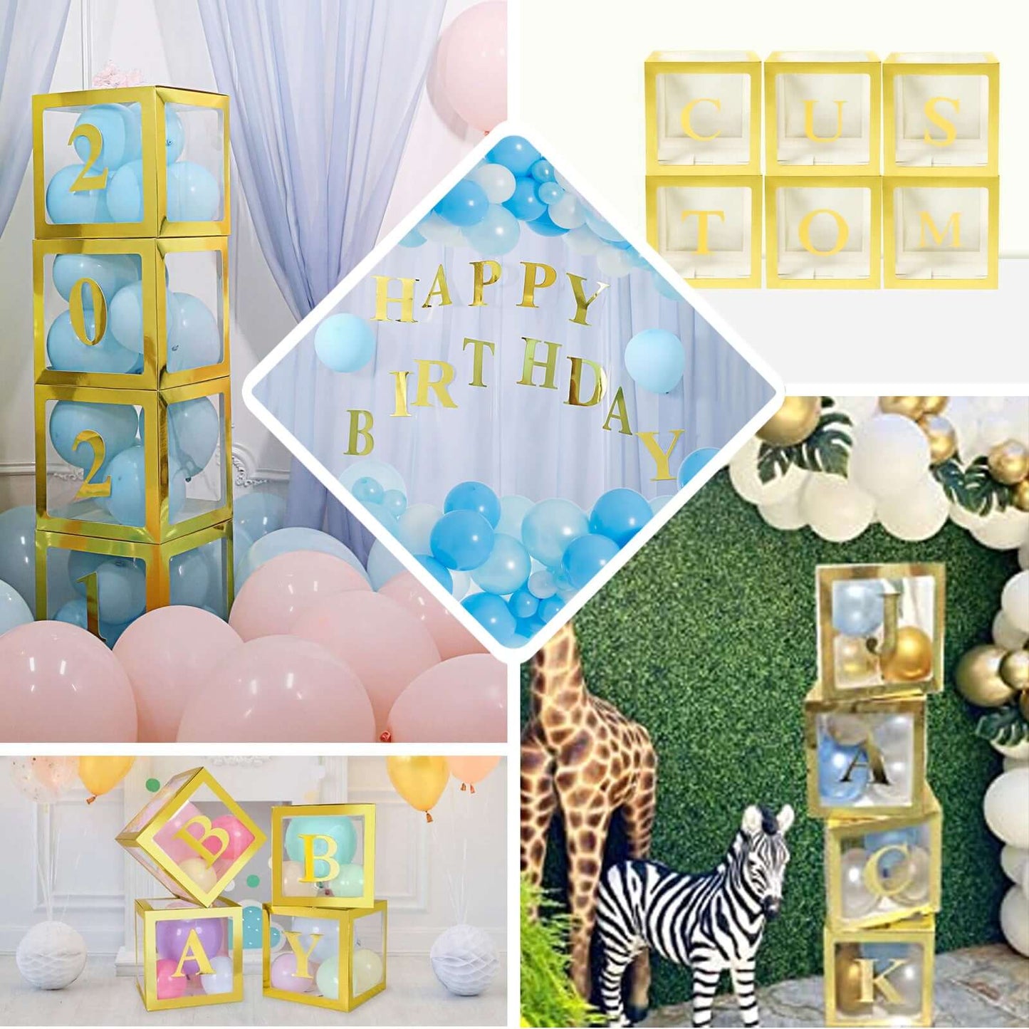 4 Pack 5" Metallic Gold Alphabet Stickers Banner, Customizable Stick on Gold Letters - D