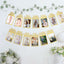 12 Month Milestone 1st Birthday Party Photo Backdrop Hanging Banner, Baby Photo Garland Banner - 5.5ft