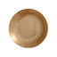 10-Pack Plastic 8" Round Dessert Plates in Gold with Gold Rim - Glossy Disposable Appetizer Salad Plates