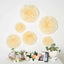 Set of 6 Ivory Cream Carnation 3D Paper Flowers Wall Decor - 7",9",11"