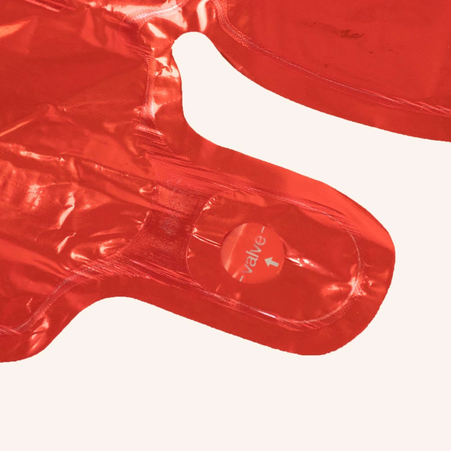 41"x36" Metallic Red Giant Heart Mylar Foil Balloon, Photo Backdrop Balloon Quilt