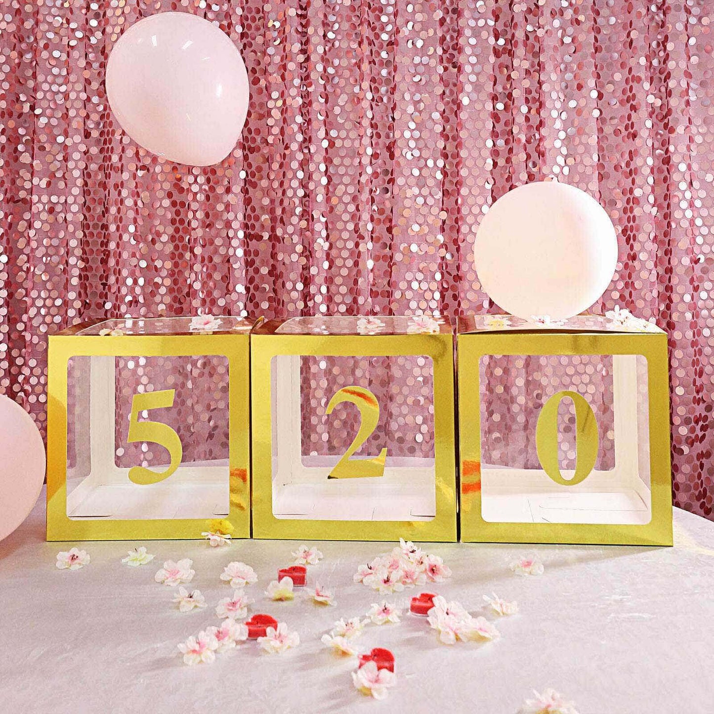 4-Pack Stickers Banner Custom 0-9 Number "8" Design Gold - Milestone Age and Date Stick-On Numbers 5"