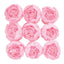 10-Pack Artificial Peony Flower Heads Pink - Versatile Faux Craft Flowers for DIY Event Styling Scrapbooking & Floral Arrangements 3"