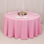 Premium Polyester 120" Round Tablecloth Pink - Seamless 220GSM Wrinkle-Resistant Table Cover