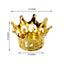 12-Pack Fillable Mini Crown Candy Container Gold - Regal Baby Shower Candy Treat Favor Containers 3"