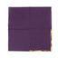50-Pack Paper Beverage Napkins Purple with Gold Foil Edge - 2 Ply Disposable Soft 18GSM Cocktail Napkins 5"x5"