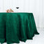 Taffeta 132" Round Tablecloth Hunter Emerald Green - Seamless Accordion Crinkle Table Cover