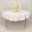 Cotton Blend 70" Round Tablecloth White - Wrinkle-Resistant Design for Everyday Use