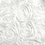 8ftx8ft White Satin Rosette Event Curtain Drapes, Backdrop Event Panel