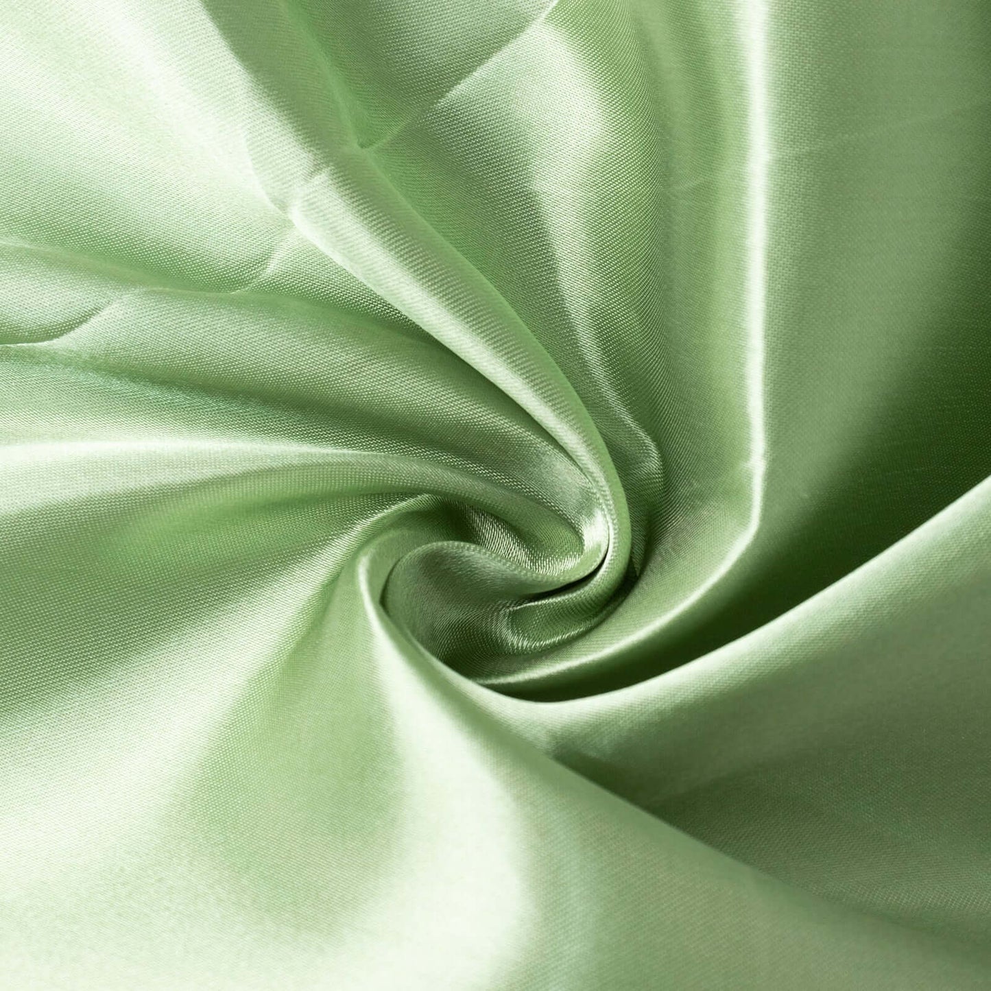 Satin 132" Round Tablecloth Sage Green - Stylish Seamless Table Cover