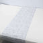 Mesh 11"x108" Table Runner Metallic Silver - Glitter Design for Convenient Event Decoration