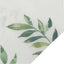 Non-Woven Tablecloth Rectangle White/Green with Olive Leaves Print - Perfect Disposable Table Cover for Summer 60"x102"