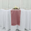 Premium Velvet 12"x108" Table Runner Dusty Rose - Sheen Finish Reusable Table Decor