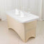 Stretch Spandex 48"x30" Rectangle Tablecloth Top Cover White - Durable Form-Fitting Table Cover for Events & Presentations