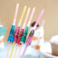 50-Pack Umbrella Drinking Straws Multi-Colored - Fun Disposable Straws for Tropical Parties 10"