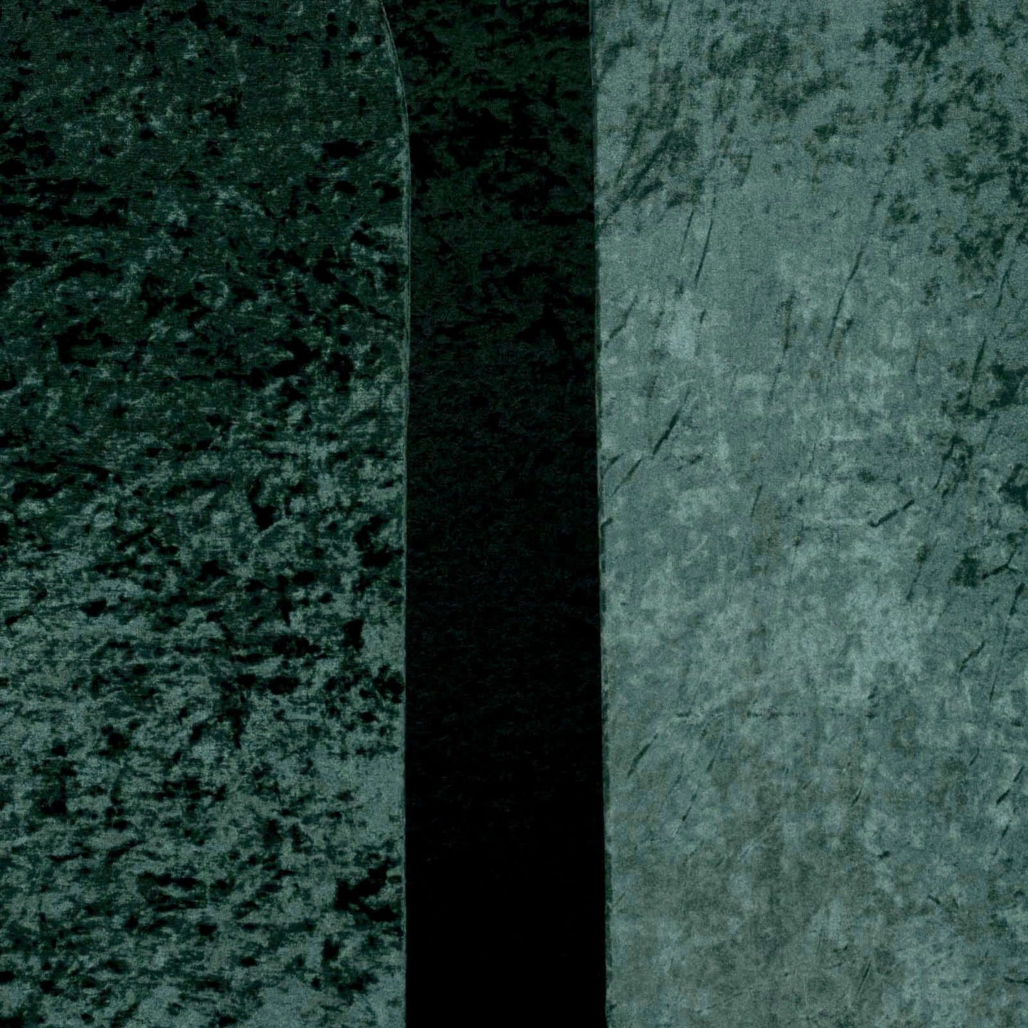 Set of 3 Hunter Emerald Green Crushed Velvet Chiara Backdrop Stand Covers For Round Top Wedding Arches - 5ft, 6ft, 7ft