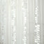 Taffeta Ribbon Sash with 4" Leaf Petal Design White 50ft - Sophisticated Artificial Fabric Garland for Events