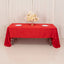 Lamour Satin 60"x126" Rectangle Tablecloth Red - Soft & Silk-Like Table Cover