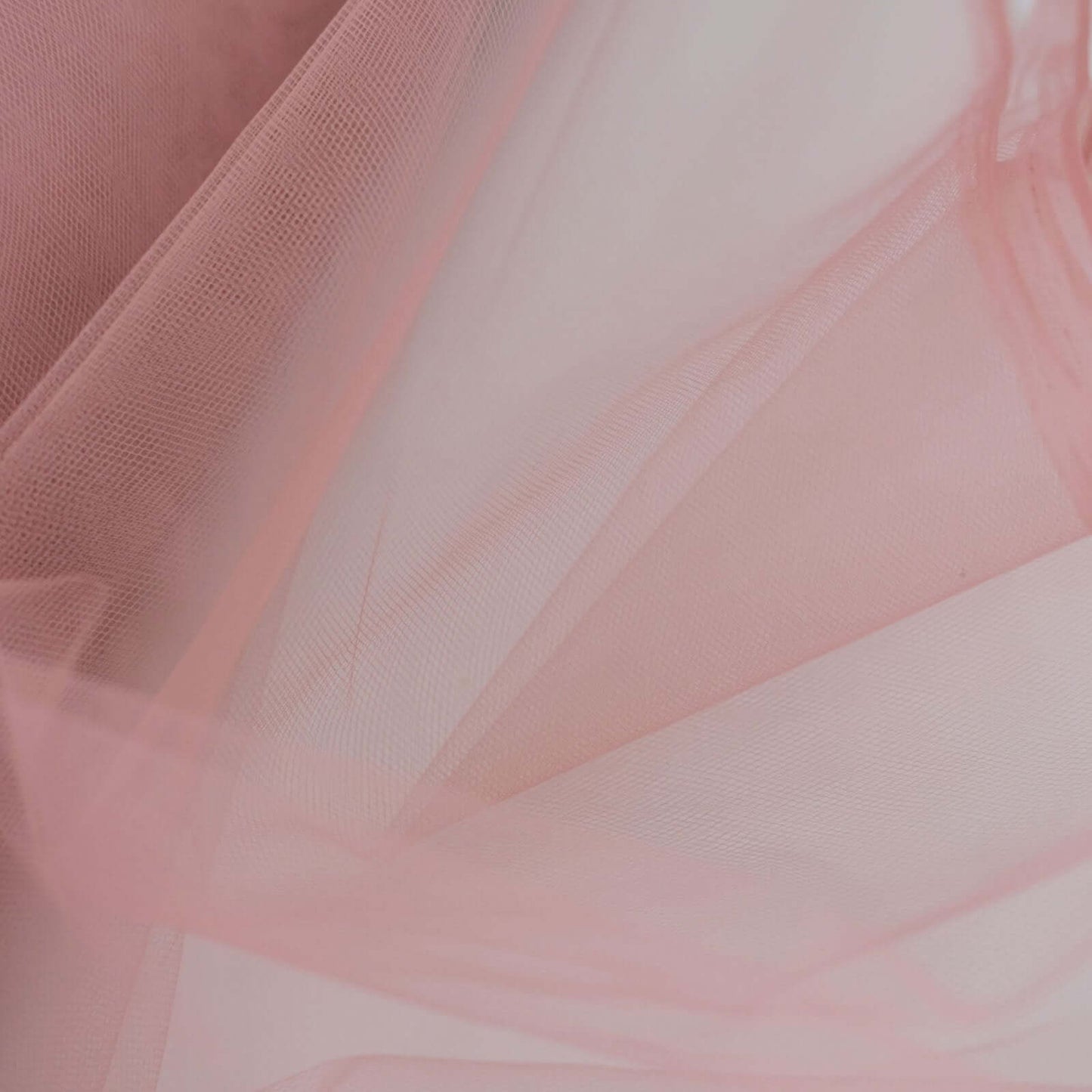 54"x40 Yards Dusty Rose Tulle Fabric Bolt, DIY Crafts Sheer Fabric Roll