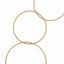 5ft 4-Tiered Gold Hoop Pillar Flower Stand, Metal Wedding Arch Table Centerpiece - Hoop Wreath