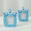 4 Pack Cute 4" Newborn Baby Boy Light Blue Clothes Resin Party Favors Picture Frame, Baby Shower Gender Reveal Party Gifts