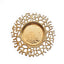 6-Pack Acrylic Round Charger Plates 13" in Gold with Molten Branch Design, Plastic Hollow Lace Decorative Dinner Party Charger Tableware
