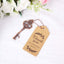 10 Pack Antique Gold Skeleton Key Bottle Opener Party Favors Wedding Souvenirs, Vintage Wedding Bridal Shower Favors With Tag Card & Chain