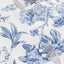 Polyester Table Runner 12"x108" White with Blue French Toile Floral Print - Stylish Reusable Table DÃ©cor
