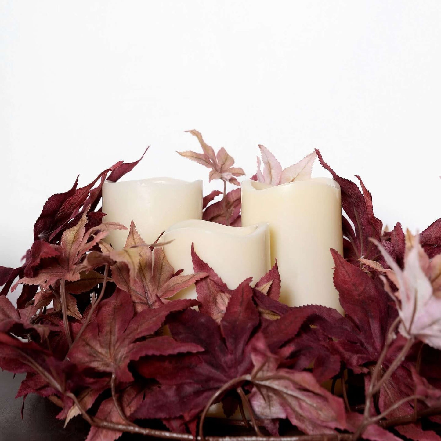 6ft Burgundy Artificial Silk Maple Leaf Hanging Fall Garland Vine