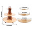 3-Tier Cardboard Cupcake Stand Natural Wood Plank Print - Reusable Dessert Table Display Tower for Classy Birthday Wedding Party Decoration 14"