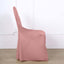Polyester Slip On Folding Chair Covers Dusty Rose - Stain-Resistant Reusable Durable Fabric