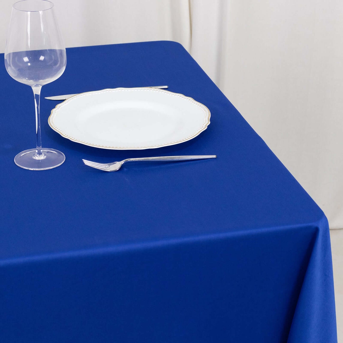 Scuba Square 70"x70" Tablecloth Royal Blue - Wrinkle Free & Stain Resistant Table Cover