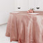 Taffeta 132" Round Tablecloth Dusty Rose - Seamless Accordion Crinkle Table Cover