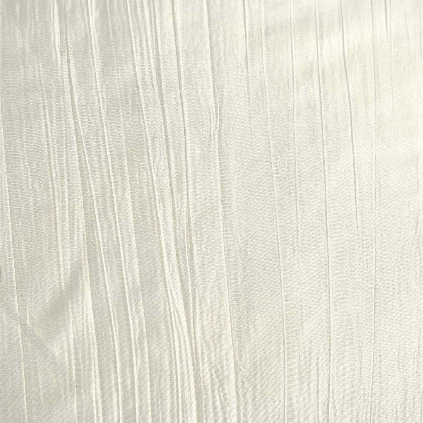 Taffeta 60"x102" Rectangle Tablecloth Ivory - Accordion Crinkle Table Cover