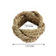 4 Pack Farmhouse Style Natural Burlap Napkin Rings, Handmade Braided Jute Napkin Holders