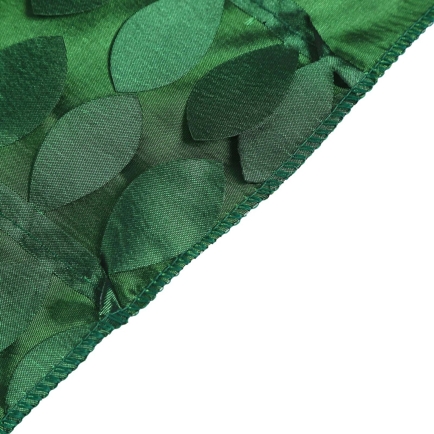 Taffeta 54"x54" Table Overlay Square Tablecloth Green 3D Leaf Petal Table Cover
