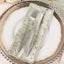 5 Pack Premium Crushed Velvet 20"x20" Napkins Sage Green - Rich & Textured Finish Dinner Napkins