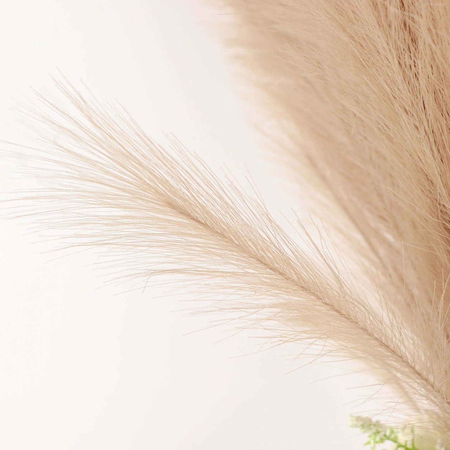 3 Stems Artificial Pampas Grass Decor Taupe - Soft Realistic Faux Ornamental Grass Branches for Rustic Boho Chic Backdrops Floral Styling & Vase Displays 44"