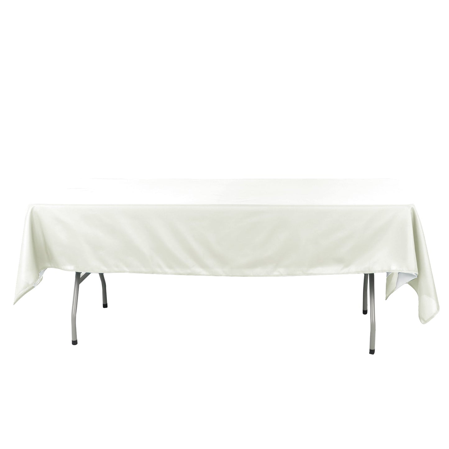 Cotton Blend 60"x102" Rectangle Tablecloth Ivory - Wrinkle-Resistant Table Cover