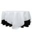 Premium Polyester 90"x90" Table Overlay Square Tablecloth White 220GSM Wrinkle-Resistant Table Cover Stylish Gatherings