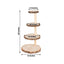 4-Tier Wooden Cupcake Tower Stand Rustic Natural Wood Slice Design - Farmhouse Style Dessert Display 29"